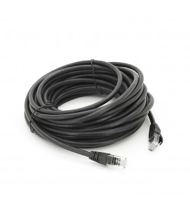 Патч-корд литой RITAR, UTP, RJ45, Cat.6, 10m, черный, Cu (медь) Q100