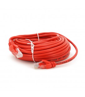 Патч-корд литий RITAR, UTP, RJ45, Cat.5e, 15m, червоний, Cu (мідь)