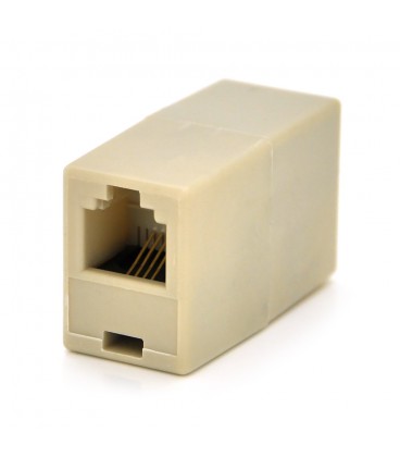 Соединитель RJ11 6p4C мама/мама RJ11 для соединения кабеля, белый, Q100