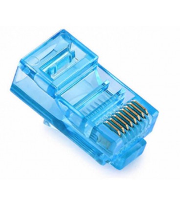 Конектор Ritar RJ-45 8P8C UTP Cat-5 (100 шт / уп.) Q100 Blue в тубі
