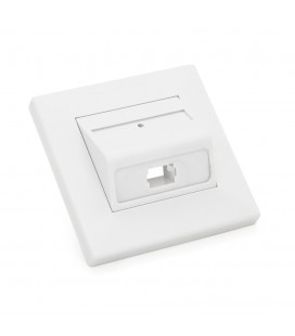 Розетка оптична накладна для адаптера SC/UPC з одним портом 86 х 86 мм