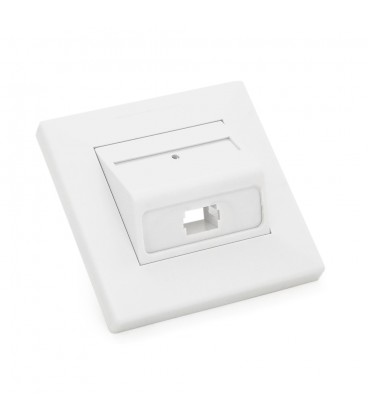 Розетка оптична накладна для адаптера SC/UPC з одним портом 86 х 86 мм