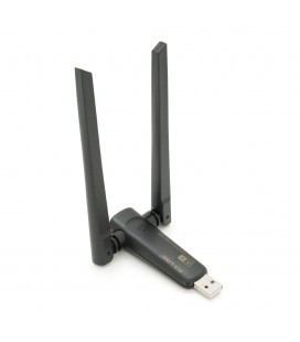 Беспроводной сетевой адаптер Wi-Fi-USB Merlion LV-UAC21, RTL8811CU, с 2-мя антеннами 10см, 802.11 a/b/g/n, 600MB, 2.4 GHz, Blist