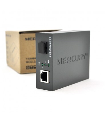Медиаконвертор Mercury MCG11A-3 А (IC+175), 1310 WDM, 10M/100M/1000M, (0 +70°C), 20km + блок живлення 5V 2A + перехідник Q10