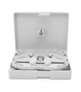 Оптоволоконна сполучна коробка Merlion ML-OP-F224, SC/LC/FC, 2 волокна, матеріал ABS