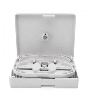 Оптоволоконна сполучна коробка Merlion ML-OP-F224, SC/LC/FC, 2 волокна, матеріал ABS