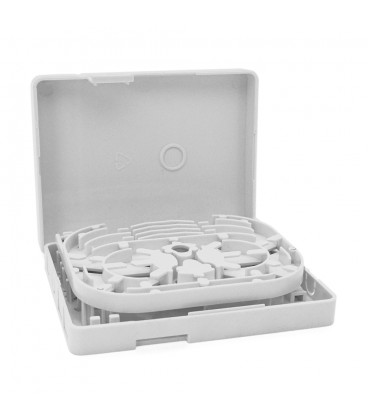 Оптоволоконна сполучна коробка Merlion ML-OP-F225, SC/LC/FC, 2 волокна, матеріал ABS