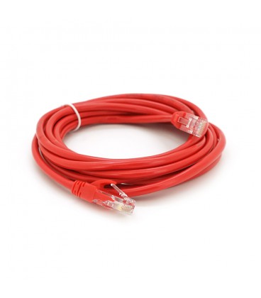 Патч-корд литий RITAR, UTP, RJ45, Cat.5e, 3m, червоний, Cu (мідь)