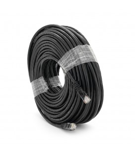 Патч-корд литой RITAR, UTP, RJ45, Cat.6, 40m, черный , Cu (медь) Q75