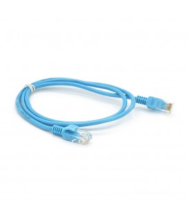 Патч-корд литий RITAR, CCA, UTP, RJ45, Cat.5e, 1m, синій Q1000