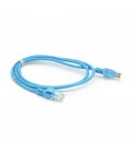 Патч-корд литий RITAR, CCA, UTP, RJ45, Cat.5e, 1m, синій Q1000