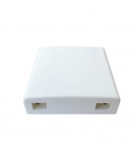 Розетка оптическая для адаптера SC / UPC с двумя портами 86 х 86 мм, Q400