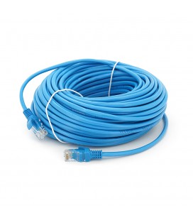 Патч-корд литий RITAR, CCA, UTP, RJ45, Cat.5e, 30m, синій Q50