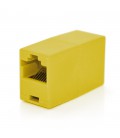 З'єднувач RJ45 8P8C мама/мама RJ45 для з'єднання кабелю, жовтий, Q100