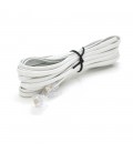 Патч-корд телефонний, RJ11, 10,0m, білий