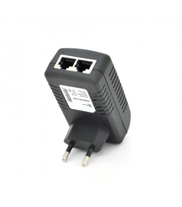 POE інжектор RITAR RT-PIN-12 / 24EU, 12V 2A (24Вт) з портами Ethernet 10/100 Мбіт / с, EU PLUG