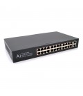 POE комутатор Merlion 24 POE 10/100 + 2 RJ45 10/100/1000+ вбудований блок живлення 52V 5.8A