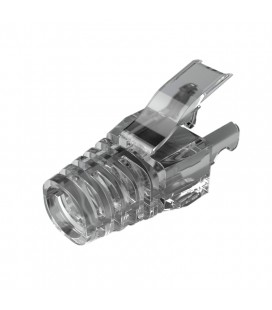 Колпачок изолирующий PiPo RJ-45 Cat.5/Cat.6 (100 шт/уп.), Transparent-black