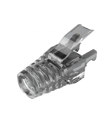Ковпачок ізолюючий PiPo RJ-45 Cat.5/Cat.6 (100 шт/уп.), Transparent-black