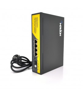 POE коммутатор Merlion 4 POE 10/100 + 1Single Fiber Tx1310nm 20km + встроенный блок питания 52V 1.38A