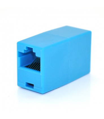 З'єднувач RJ45 8P8C мама/мама RJ45 для з'єднання кабелю, блакитний, Q100