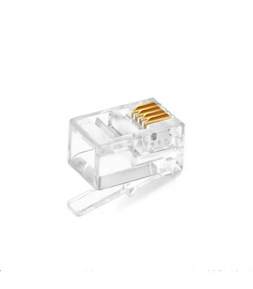 Коннектор RITAR RJ-11 4P4C UTP Cat-3 (100 шт / уп.) Q200