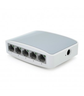 Коммутатор Ethernet ONV-H1005S в пластиковом корпусе, 5*100Мб портов, 5В 1Ач, 100х70х28