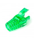 Ковпачок ізолюючий PiPo RJ-45 Cat.5/Cat.6 (100 шт/уп.), Transparent-green