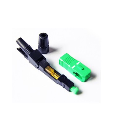 Конектор SC/APC-D швидкого монтажу, для плоского кабелю на клямці, ціна за 1 шт, Q100