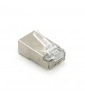 Конектор Merlion RJ-45 8P8C FTP Cat-6 (50 шт/уп.) екранований, подвійний (позолочені)