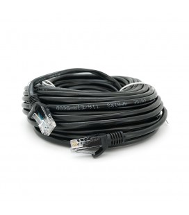Патч-корд литий RITAR, CCA, UTP, RJ45, Cat.5e, 15m, чорний Q100