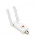 Бездротовий мережевий адаптер Wi-Fi-USB Merlion LV-UAC03D,RTL8811CU, з 2-ма антенами 10см,802.11bgn ,600MB,2.4 GHz,Blister