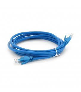 Патч-корд литой RITAR, UTP, RJ45, Cat.6, 2m, синий, Cu (медь)