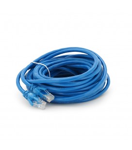 Патч-корд литий RITAR, UTP, RJ45, Cat.6, 10m, синій, Cu (мідь)