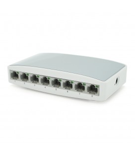 Коммутатор Gigabit Ethernet ONV-H3008S в пластиковом корпусе, 8*1000Мб портов, 5В 1Ач, 140х78х32
