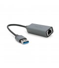 Контролер USB 3.0 to Ethernet VEGGIEG V-K306 - Мережевий адаптер 100 / 1000Mbps з проводом, RTL-8152B, Aluminum, Blister-Box