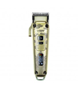 Аккумуляторная машинка для стрижки VGR V-005, 8 насадок, LED display, Box