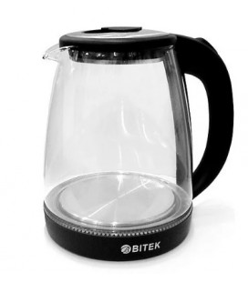 Электрический чайник BITEK BT-3110, с подсветкой, 2400W, 1.8L, Black