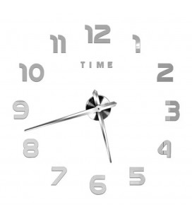 Настенные 3D часы ZH17520, 120cm, Silver