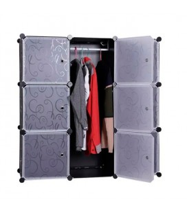 Шкаф пластиковый Storage Cabinet MP-39-61, 110x110x37 см, Black, Box