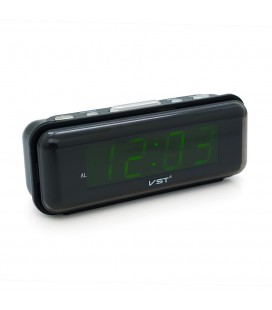 Электронные часы VST-738, будильник, питание от кабеля 220V, Light Green Light