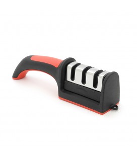 Точилка для ножей и ножниц, сталь и керамика, Black