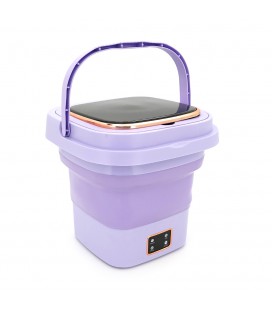 Пральна машина H576 MINI P, складана, 9л, 12В, 25Вт, 1.2кг, LED-індикатор, електронне управління, 29,5*29,5(14.5)мм, пластик, фі