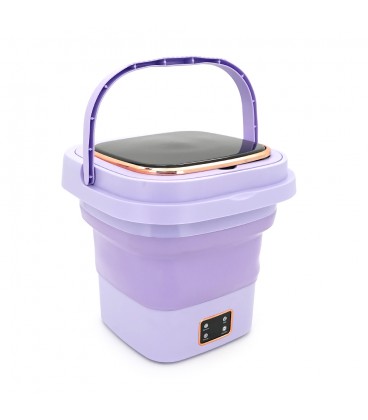 Пральна машина H576 MINI P, складана, 9л, 12В, 25Вт, 1.2кг, LED-індикатор, електронне управління, 29,5*29,5(14.5)мм, пластик, фі