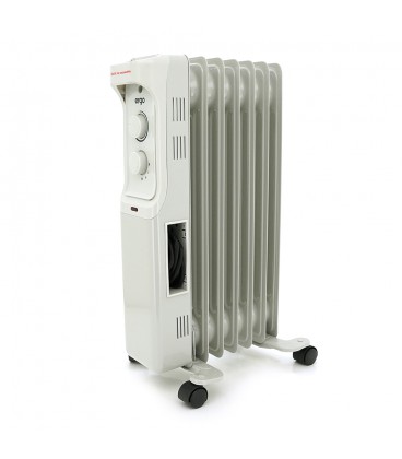 Радіатор масляний ERGO 221507, 7 ребер, 3 рівні потужності 600/900/1500Вт