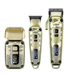 Комплект VGR 3 в 1 V-642, аккумуляторная машинка для стрижки, триммер и электробритва, Box