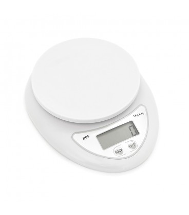 Ваги точні кухонні з круглою чашкою B05, 0,001-5 кг, живлення 2 батарейки АА, Box