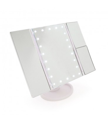 Дзеркало для макіяжу з LED підсвічуванням Magic Makeup Mirror, White