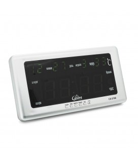 Настенные часы VST-2168, с календарем и термометром, Green, Box