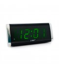 Електронний годинник VST-730, будильник, живлення від кабелю 220V, Light Green Light